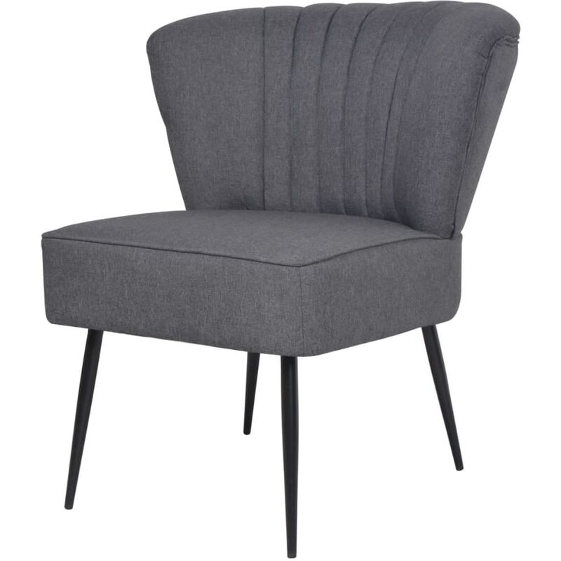 

Sillón de cóctel tela gris oscuro - Gris