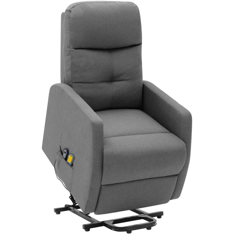 

Sillón de masaje de pie de tela gris claro - Gris