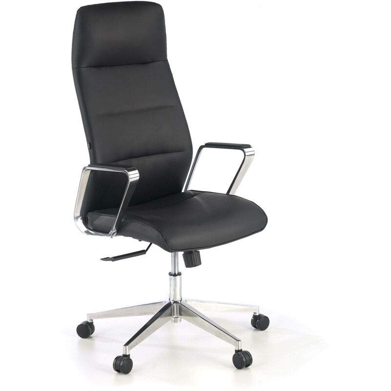 

Sillón de oficina Cron, mecanismo basculante,ecopiel negra - negro