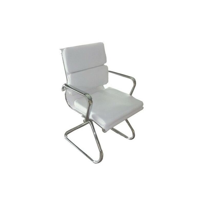 

Sillón de oficina MISURI (L), -versión 08 - fijo, similpiel blanca