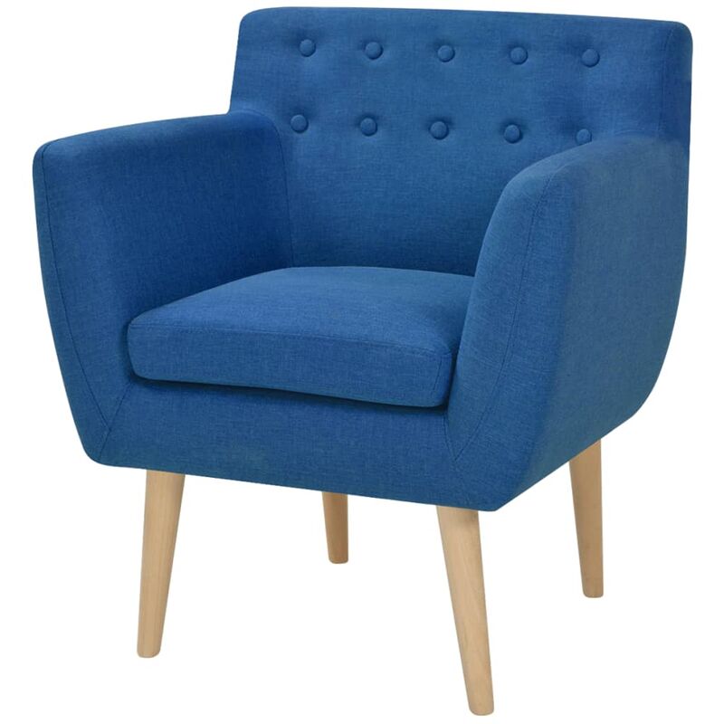 

Sillón de tela azul - Azul
