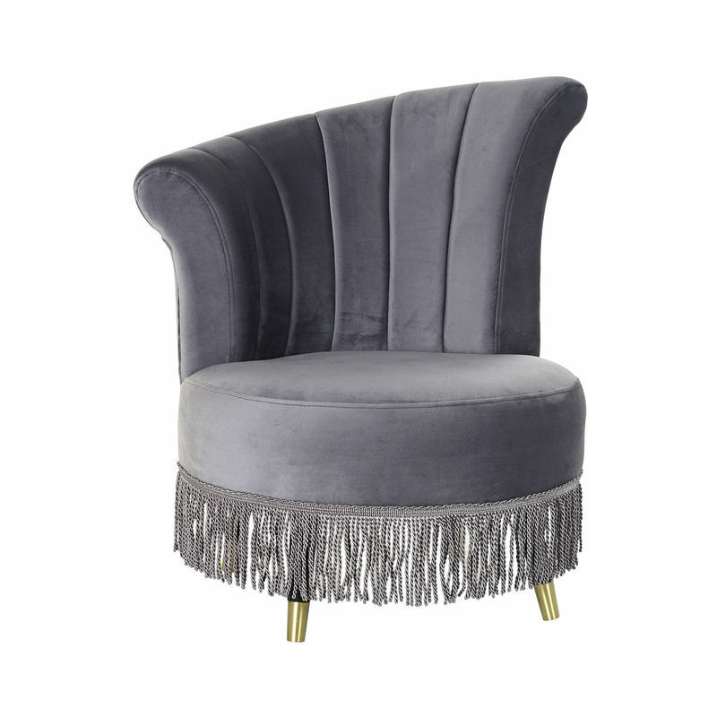 

Sillón dkd home decor gris poliéster metal dorado (77 x 63 x 83 cm) - Rogal