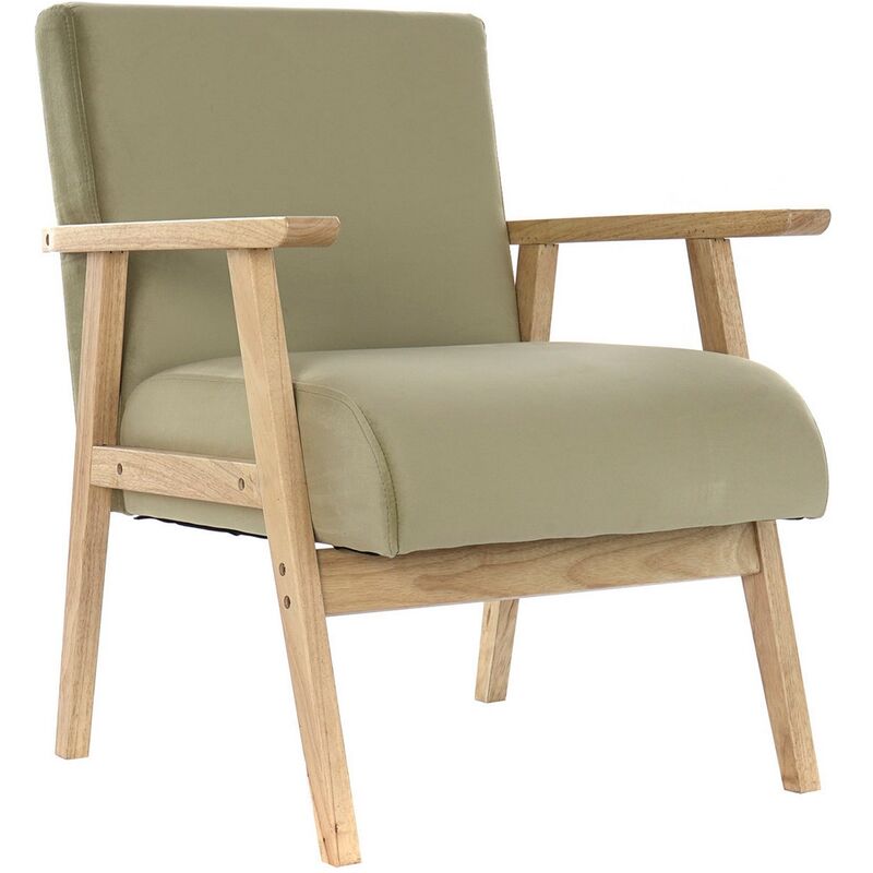 

Sillón dkd home decor verde poliéster madera mdf (62 x 62 x 77 cm) - Rogal