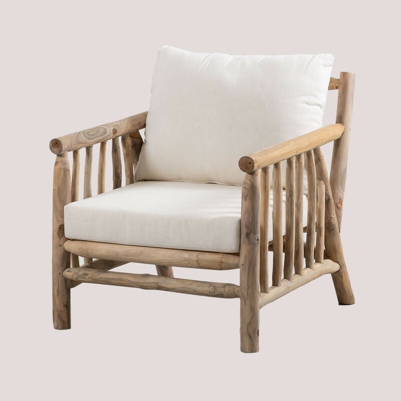 

Sillón en Madera de Teca Narel Marrón Madera Natural - Sklum