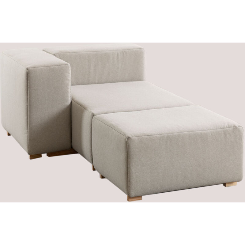 

Sillón Modular Chaise Longue con 1 Reposabrazos Robert SKLUM - Beige Crema