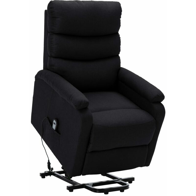 

Sillón reclinable de tela negro - Negro