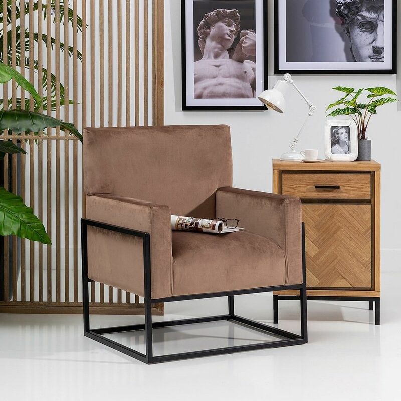 

Sillón terciopelo Tarragona Taupe