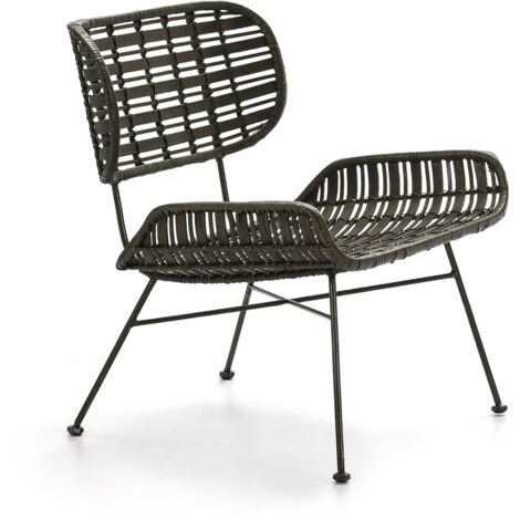 Sillon 63X66X71 Metal Verde/Mimbre Verde