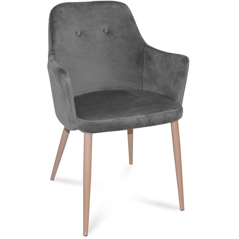 

Sillón Alfy Nature Gris Alfy Velvet Ancho: 57 Cm X Largo: 56 Cm X Alto: 87 Cm