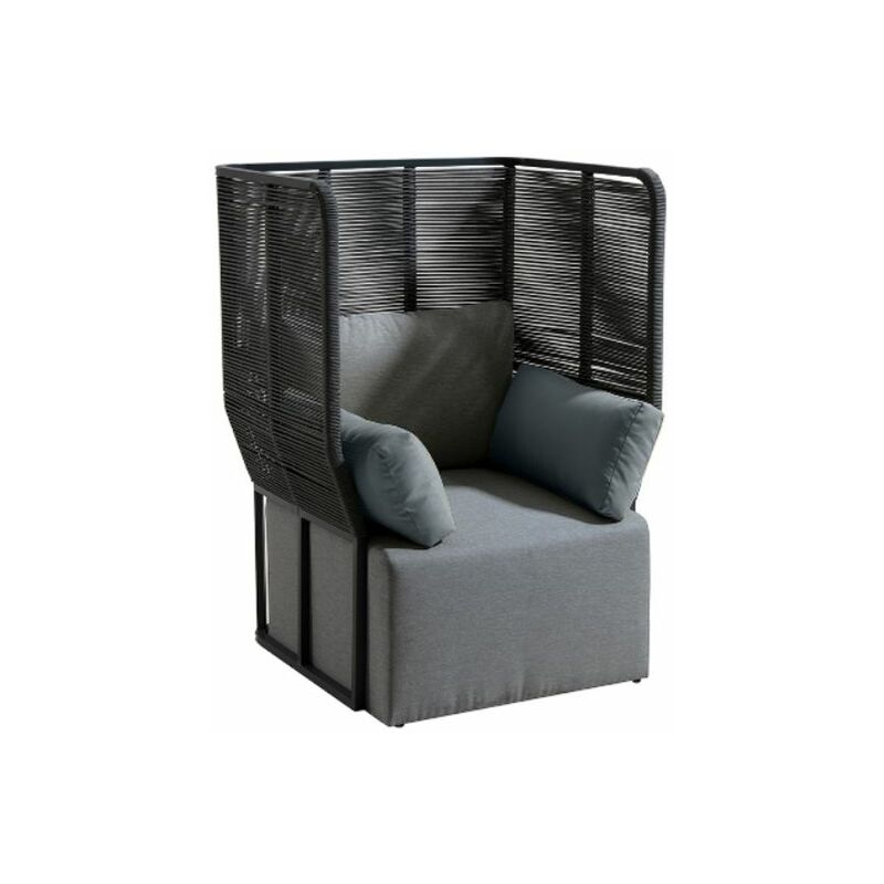 

Sillon Alto de Aluminio Antracita