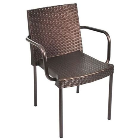 SILLON ALUMINIO RATAN WENGUE 8308/8 GARDEN LIFE