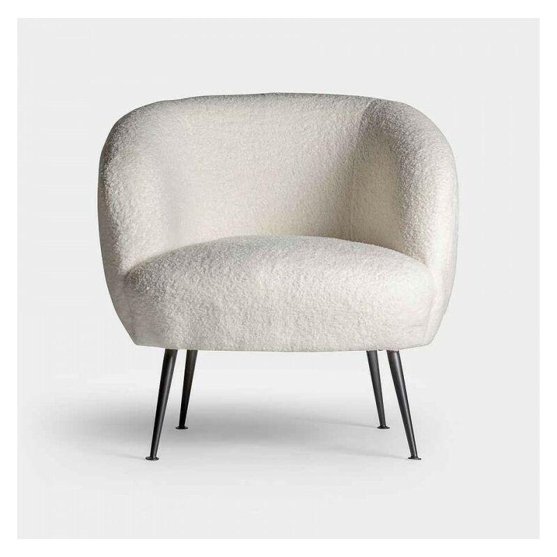 

Sillon auxiliar estilo nordico ASTUR blanco Burkina