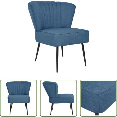 Sillón azul -  Sillón de cóctel tela azul