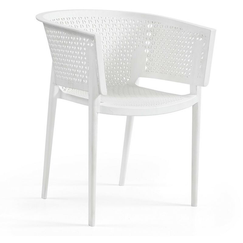 

Sillón BILL, apilable, polipropileno blanco*