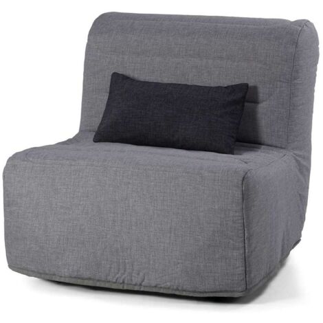 Sillón cama Salobreña en color gris. 90 CM (ANCHO) x 90 CM (Fondo) x 80 CM (ALTO)