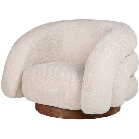 Sillon Chenilla Beige Flux 100X89X60 Cm