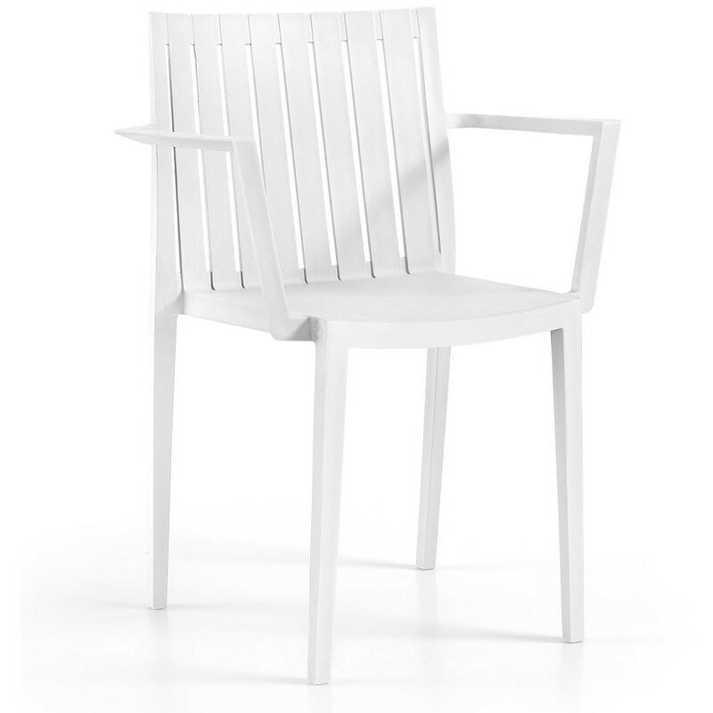 

Sillón CHOPIN, apilable, polipropileno blanco*