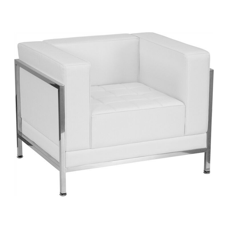 

Bh Design - Sillón CIBELES, similpiel blanca