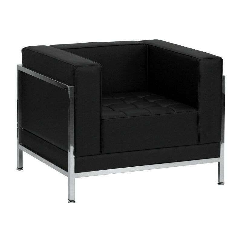 

Bh Design - Sillón CIBELES, similpiel negra