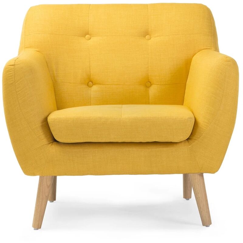 

Lúzete - Sillón Clementina Vintage Mostaza