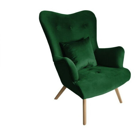 Sillón Clovis 102, Magic Velvet 2225, 100x76x90cm, Tapiz, Patas: Madera, 0
