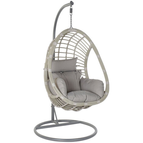 Sillon Colgante Ratan Sintetico 90X70X110 120Kg Ma