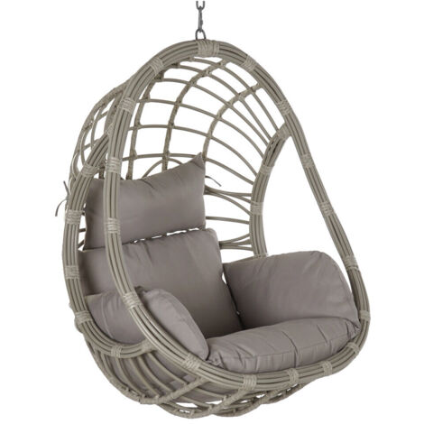 Sillon Colgante Rotin Synthétique 90X70X110 120Kg