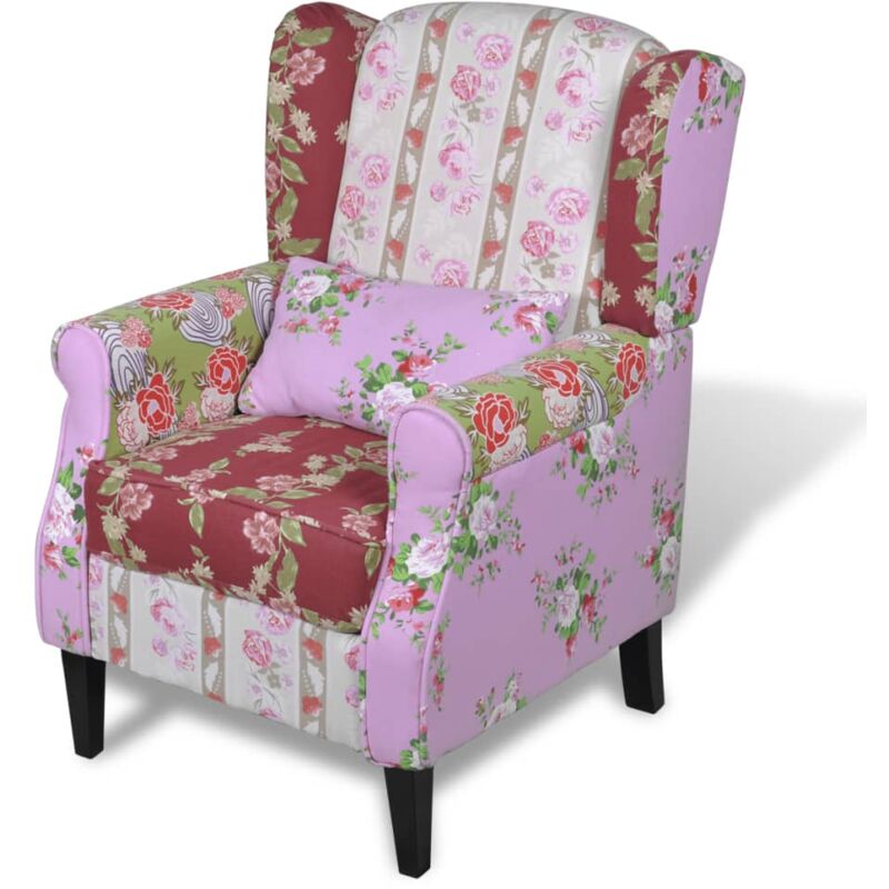 

Sillón con diseño de retales de tela - Multicolor - Vidaxl