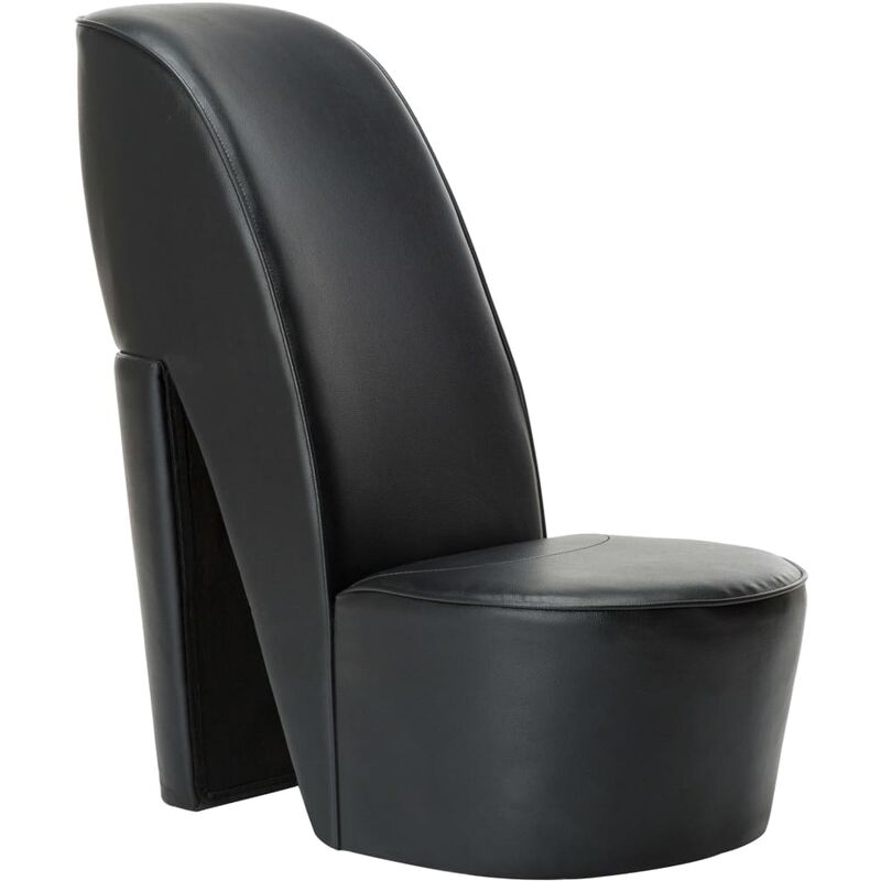 

Sillón con forma de zapato de tacón cuero sintético negro