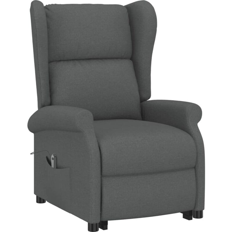 

Sillón con Sistema de Elevación Tela Gris Oscuro - Gris - Vidaxl