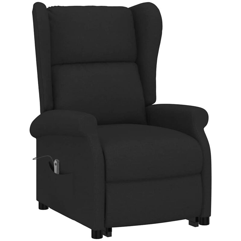 

Sillón con Sistema de Elevación Tela Negro - Negro - Vidaxl