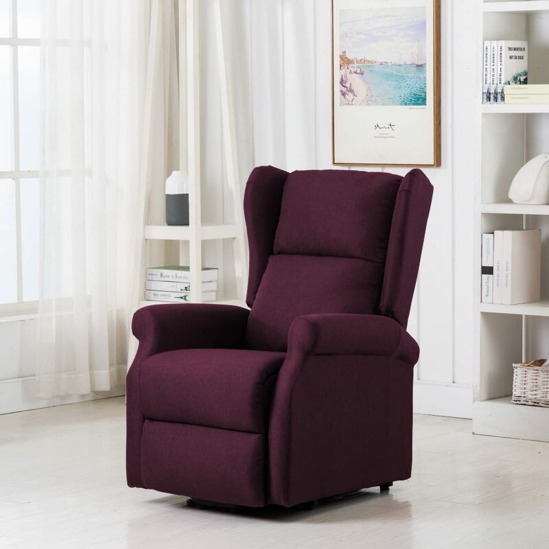 

Sillón con sistema de elevación tela morado