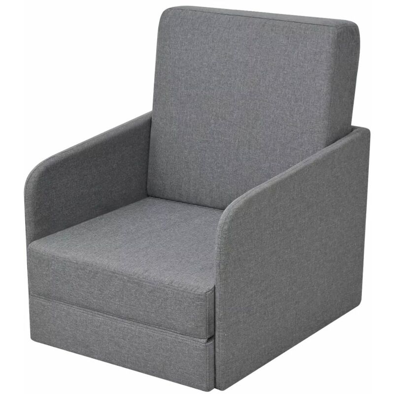 

Sillón convertible en cama tela gris claro