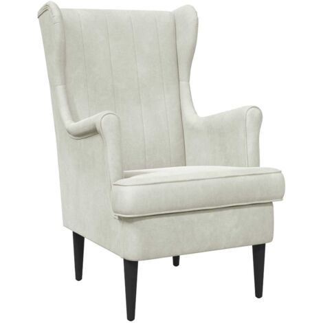 sillón Crema Terciopelo