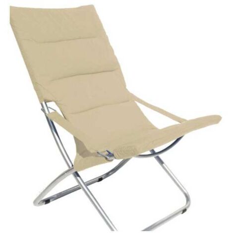Sillón de acero Canapone Ecru' Vette 04908