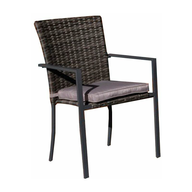

Sillón de acero y ratán Lisboa