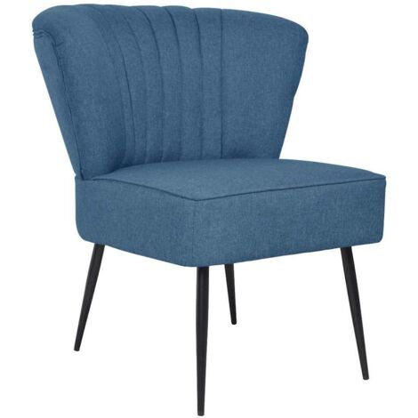 Sillón de cóctel tela azul