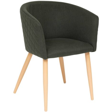 Sillón de comedor Marlo haya verde cedro - Atmosphera créateur d'intérieur