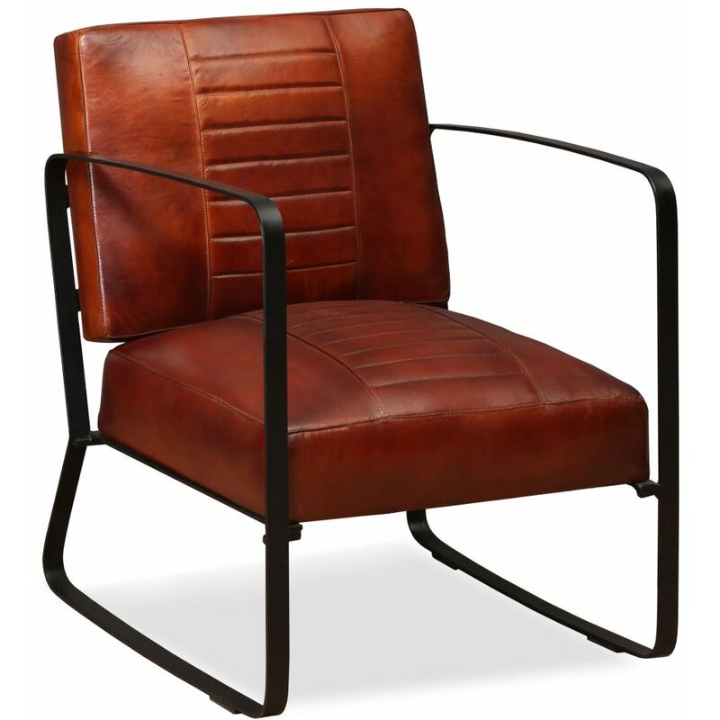 

Sillon de cuero autentico marron