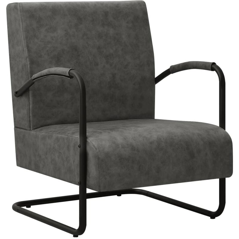 

Sillón de cuero sintético negro