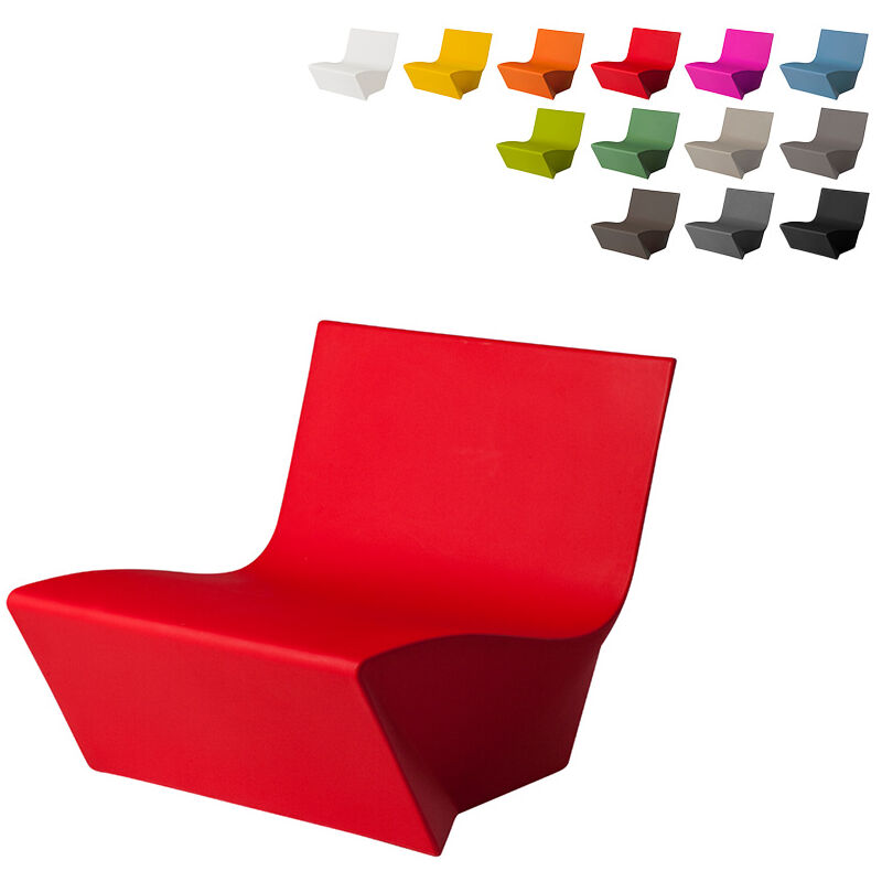 

Sillón de diseño moderno estilo Origami para hogar bares discotecas Slide Kami Ichi | Rojo