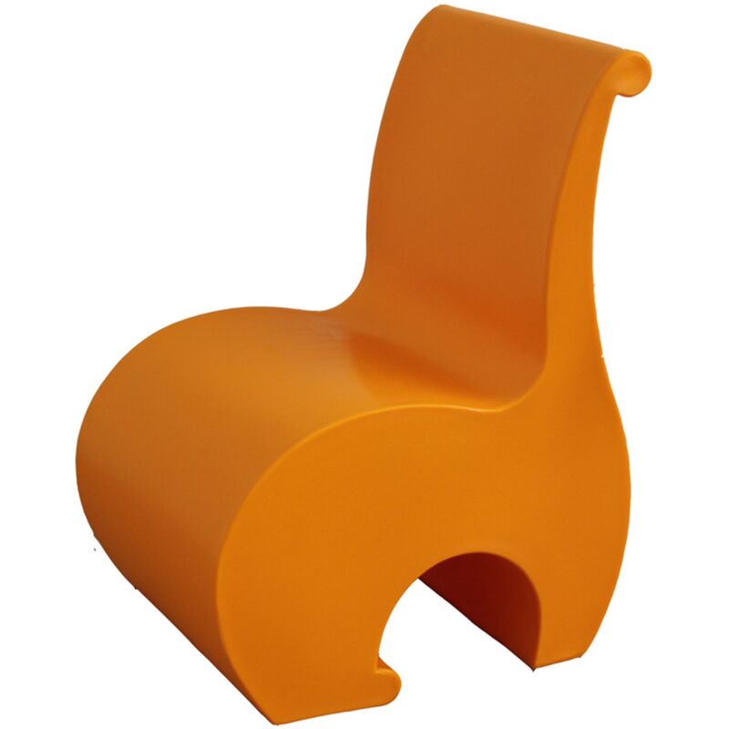 

Sillón de exterior de resina silla sillón de jardín col. ocre mod. Eddy