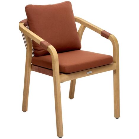 Sillón de jardín apilable de caoba Papouasie - Hespéride
