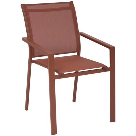 Sillón de jardín apilable Essentia de caoba - Hespéride