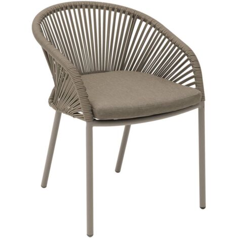 Sillón de jardín apilable Oryon café - Hespéride