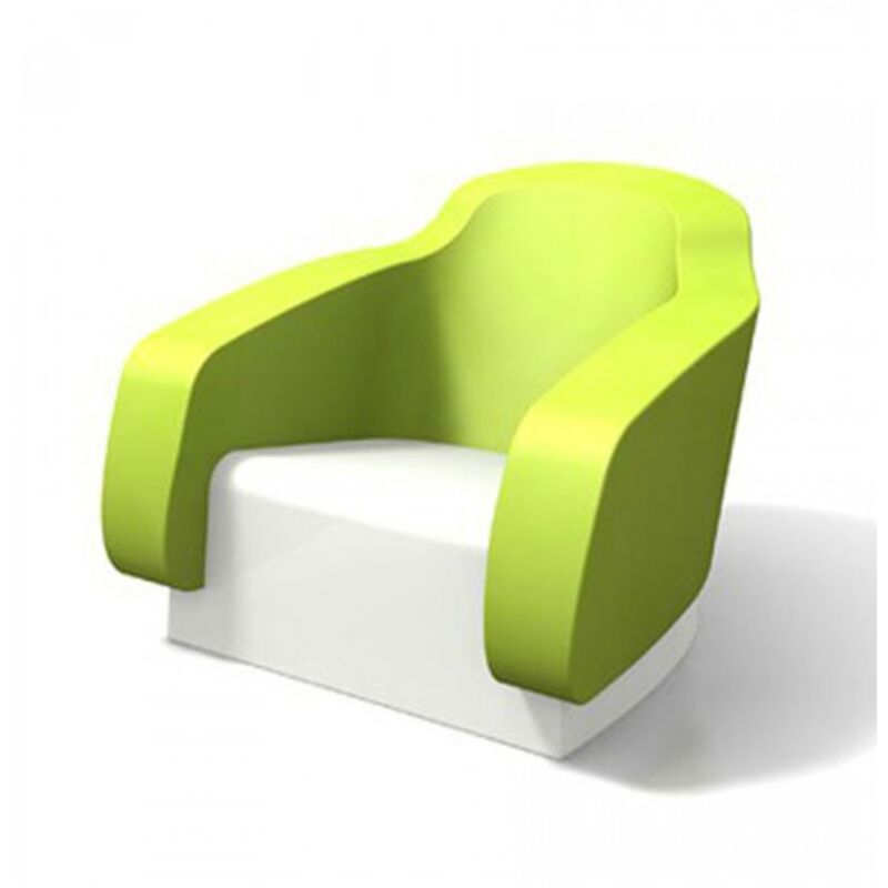 

Sillón de jardín de resina silla sillón para exterior kiwi bianco mod. Klimt