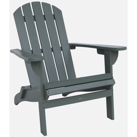 Sillón de madera de acacia con reposabrazos