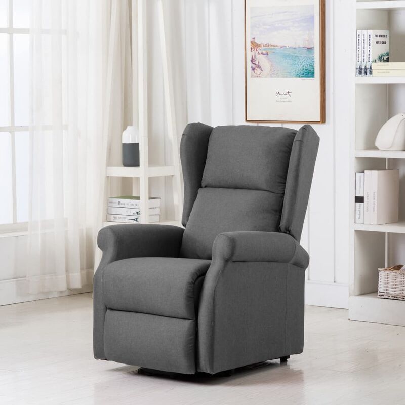 

Sillón de masaje con sistema de elevación tela gris claro