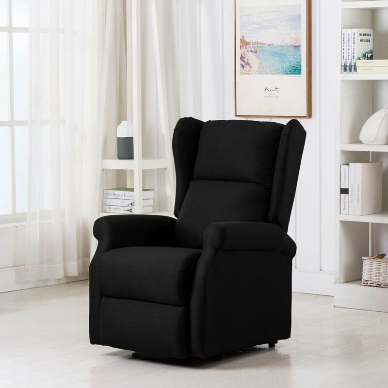 

Sillon de masaje con sistema de elevacion tela negro