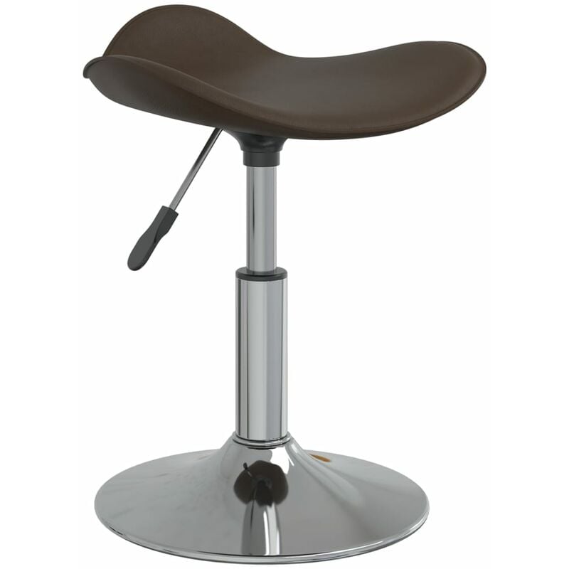 

Sillón de masaje de acero cromado y cuero artificial marrón